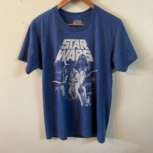 MAD ENGINE MEDIUM BLUE STAR WARS T-SHIRT